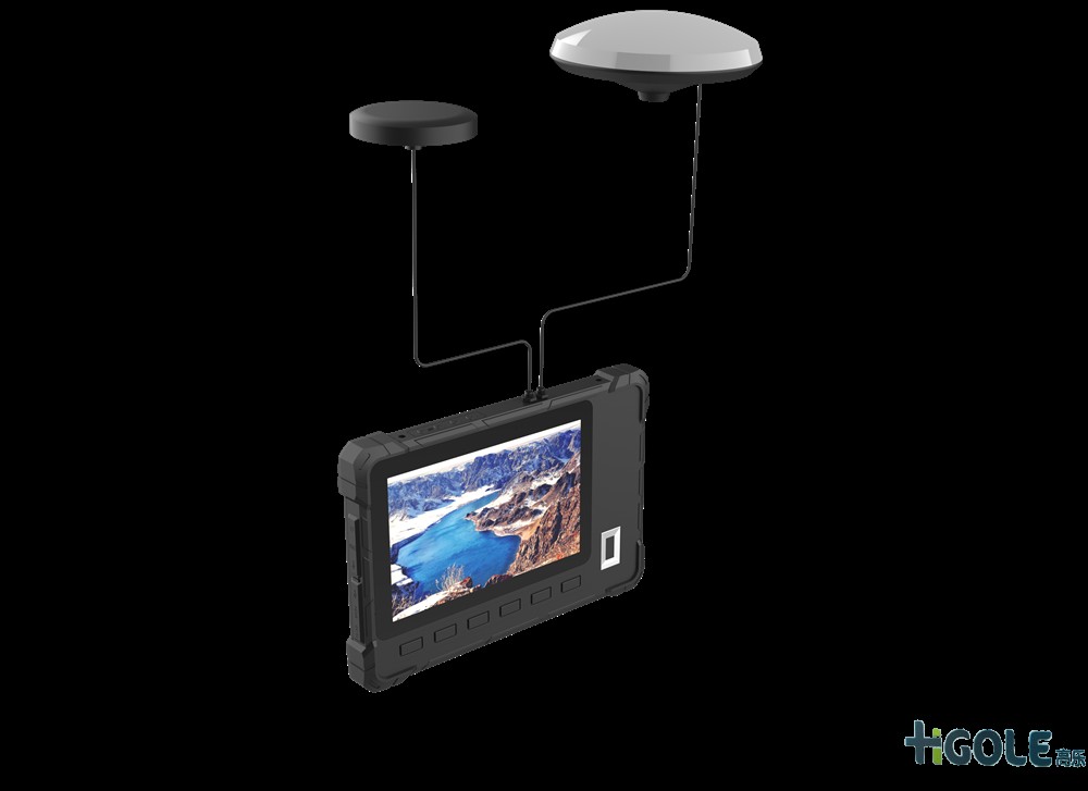 RTK高精度三防平板電腦畫圓測(cè)試演示